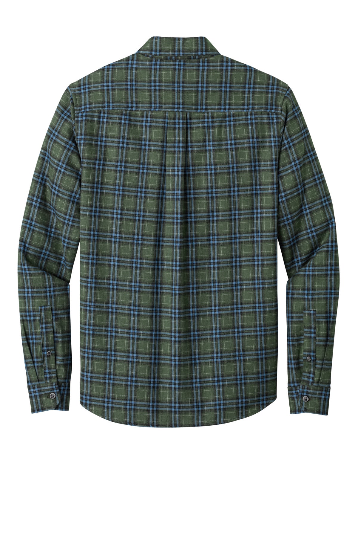 Eddie Bauer Long Sleeve Favorite Flannel Plaid Shirt EB610 Soft Olive Plaid
