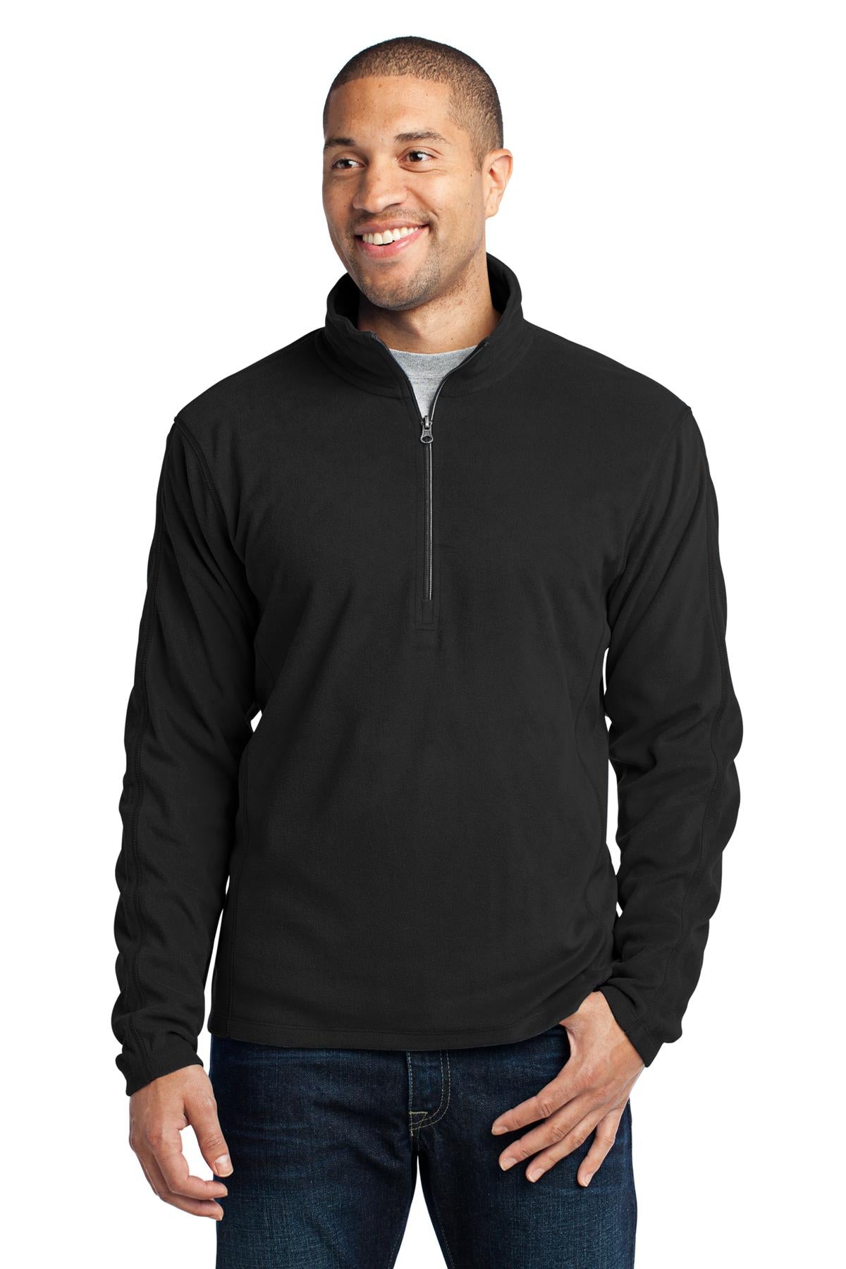 Port Authority Microfleece 1/2-Zip Pullover F224 Black