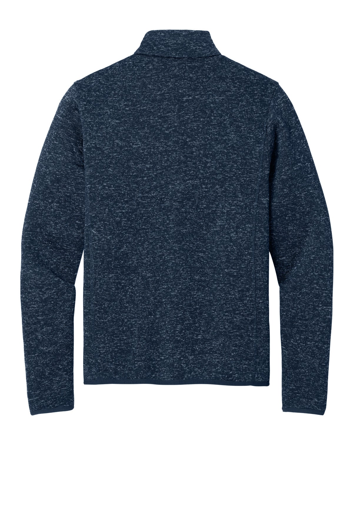 Port Authority Sweater Fleece Jacket. F232 River Blue Navy Heather