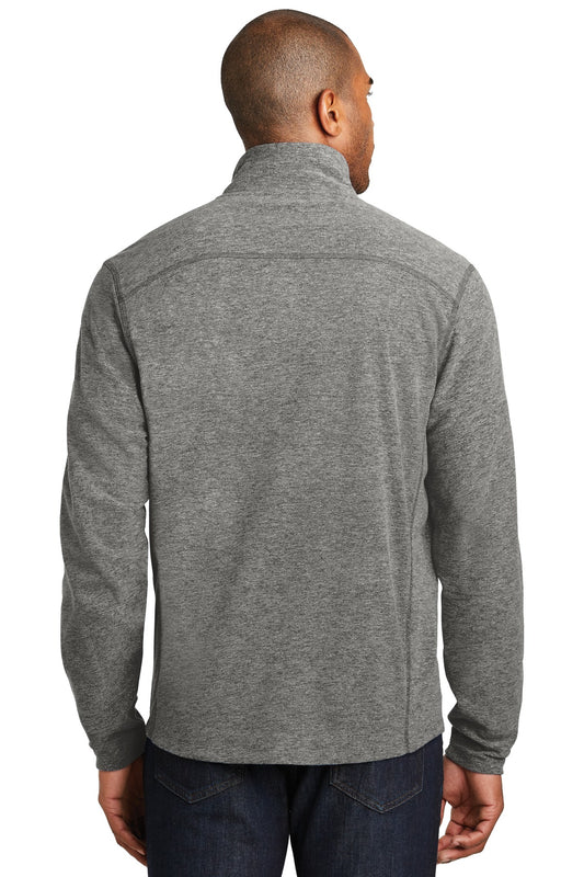 Port Authority Heather Microfleece Full-Zip Jacket. F235 Pearl Grey Heather