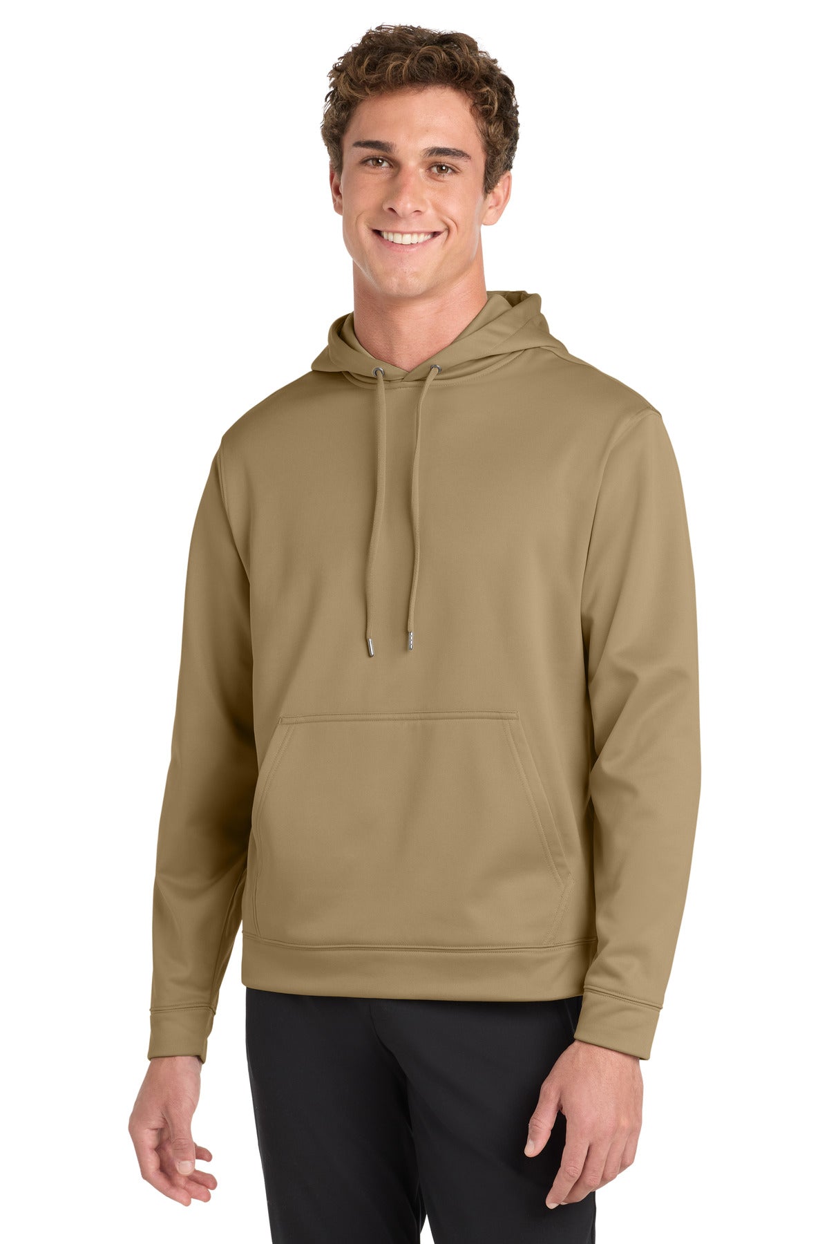 Sport-Tek Sport-Wick Fleece Hooded Pullover F244 Coyote Brown