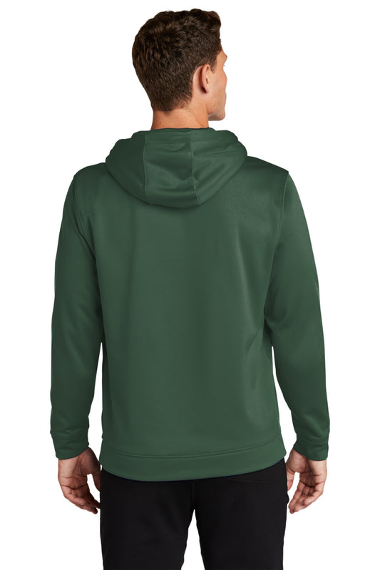 Sport-Tek Sport-Wick Fleece Hooded Pullover. F244 Forest Green