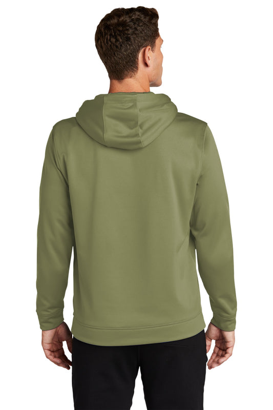 Sport-Tek Sport-Wick Fleece Hooded Pullover. F244 Olive Drab Green