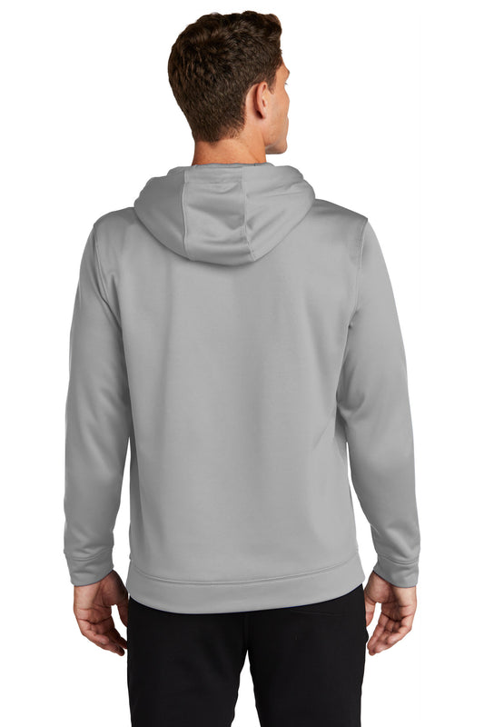 Sport-Tek Sport-Wick Fleece Hooded Pullover. F244 Silver