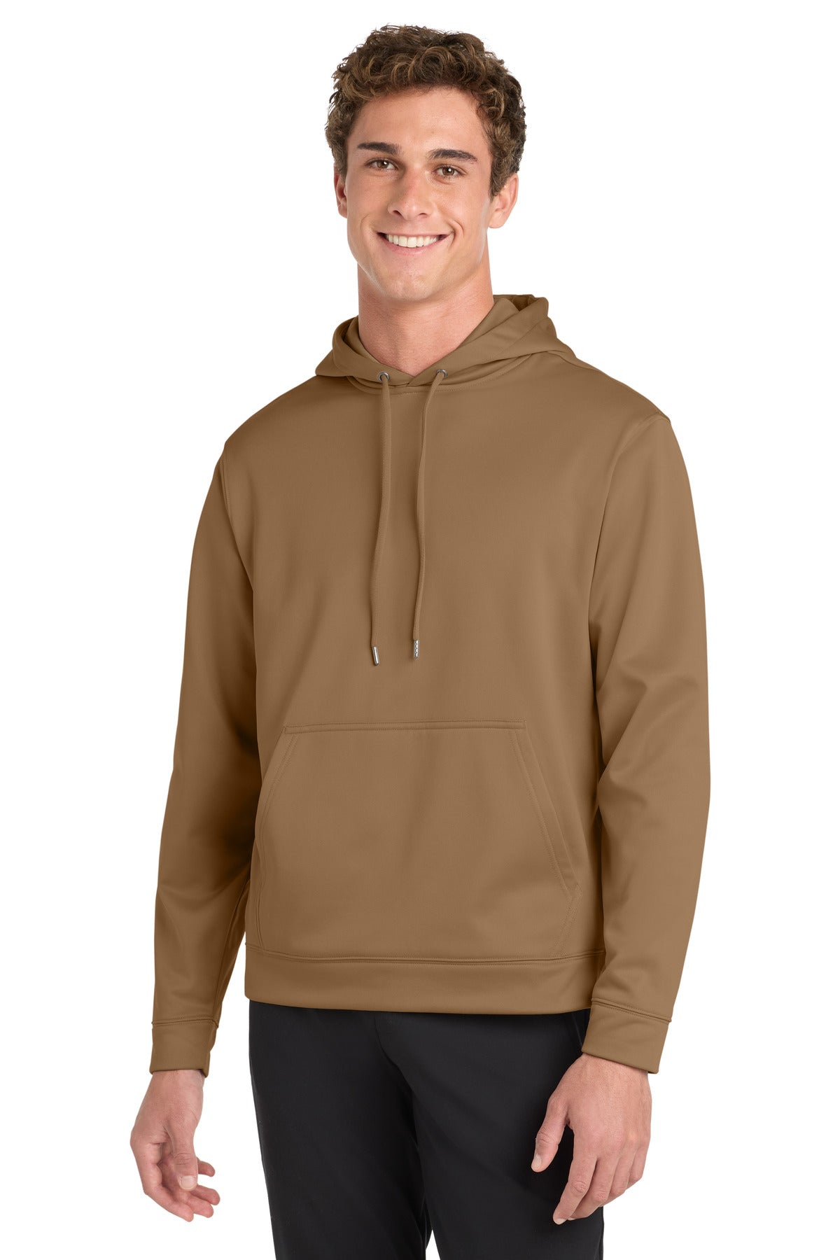 Sport-Tek Sport-Wick Fleece Hooded Pullover F244 Woodland Brown