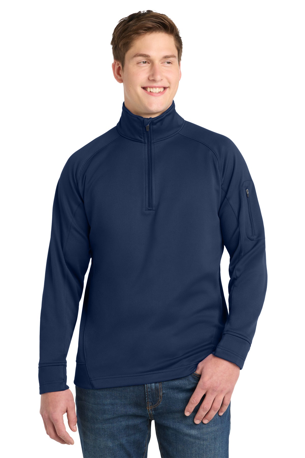 Sport-Tek Tech Fleece 1/4-Zip Pullover F247 True Navy