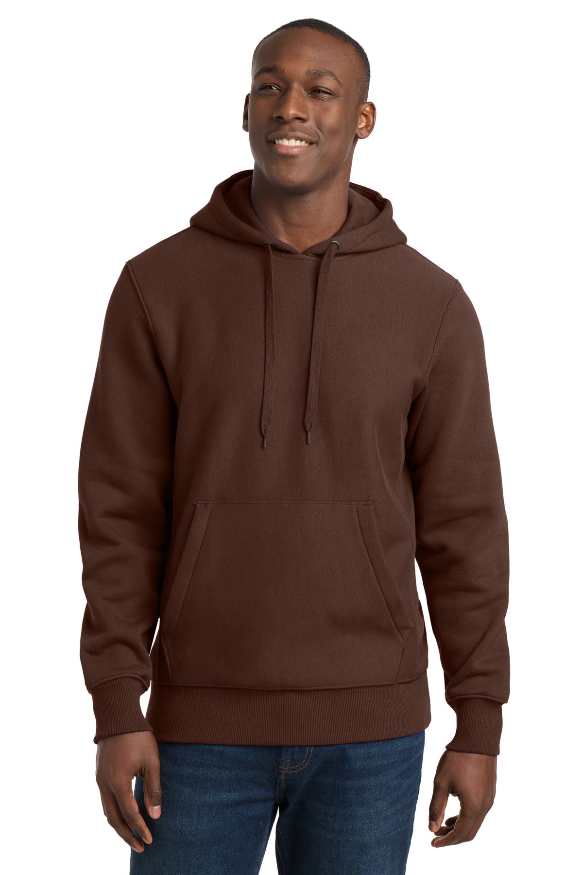 Sport-Tek Super Heavyweight Pullover Hooded Sweatshirt F281 Brown