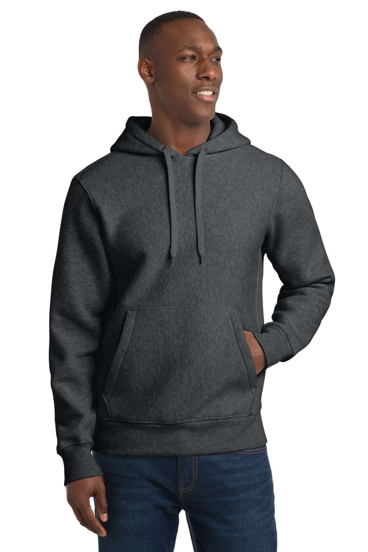 Sport-Tek Super Heavyweight Pullover Hooded Sweatshirt F281 Graphite Heather