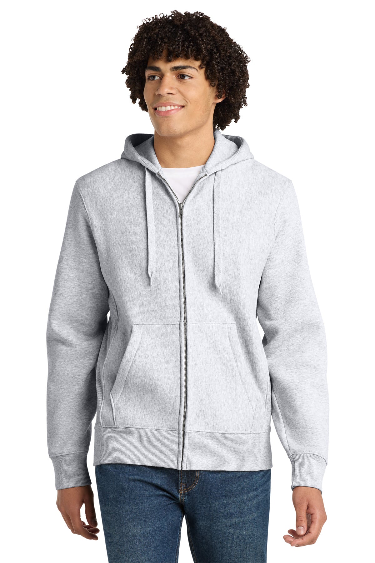 Sport-Tek Super Heavyweight Full-Zip Hooded Sweatshirt F282 Athletic Heather