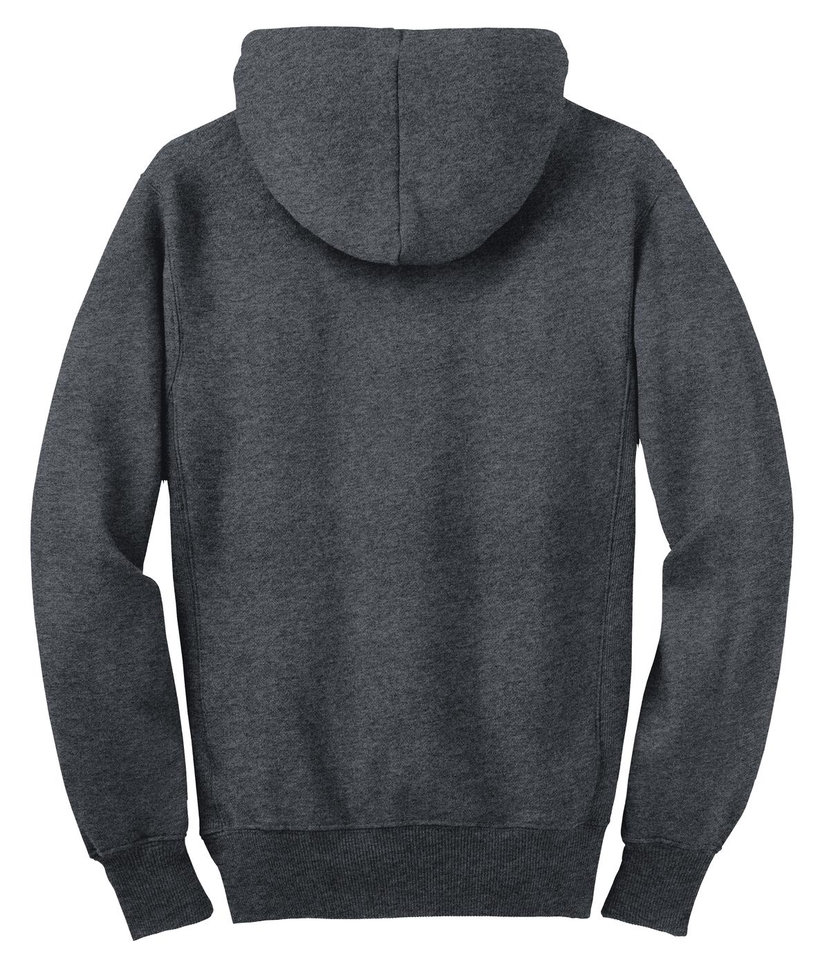 Sport-Tek Super Heavyweight Full-Zip Hooded Sweatshirt. F282 Graphite Heather
