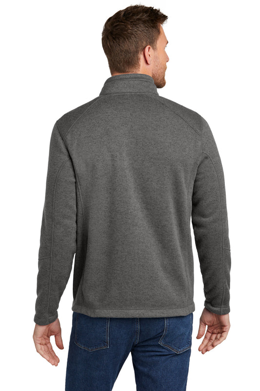 Port Authority Arc Sweater Fleece Jacket F428 Grey Smoke Heather