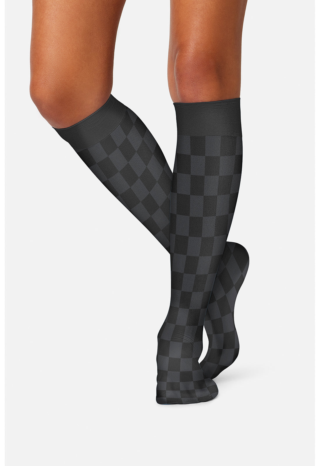 Legwear FASHIONSUPPOR Knee High 8-15 Mmhg Compression Sock Checked