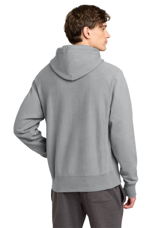 Champion Reverse Weave Garment-Dyed Hooded Sweatshirt GDS101 Concrete