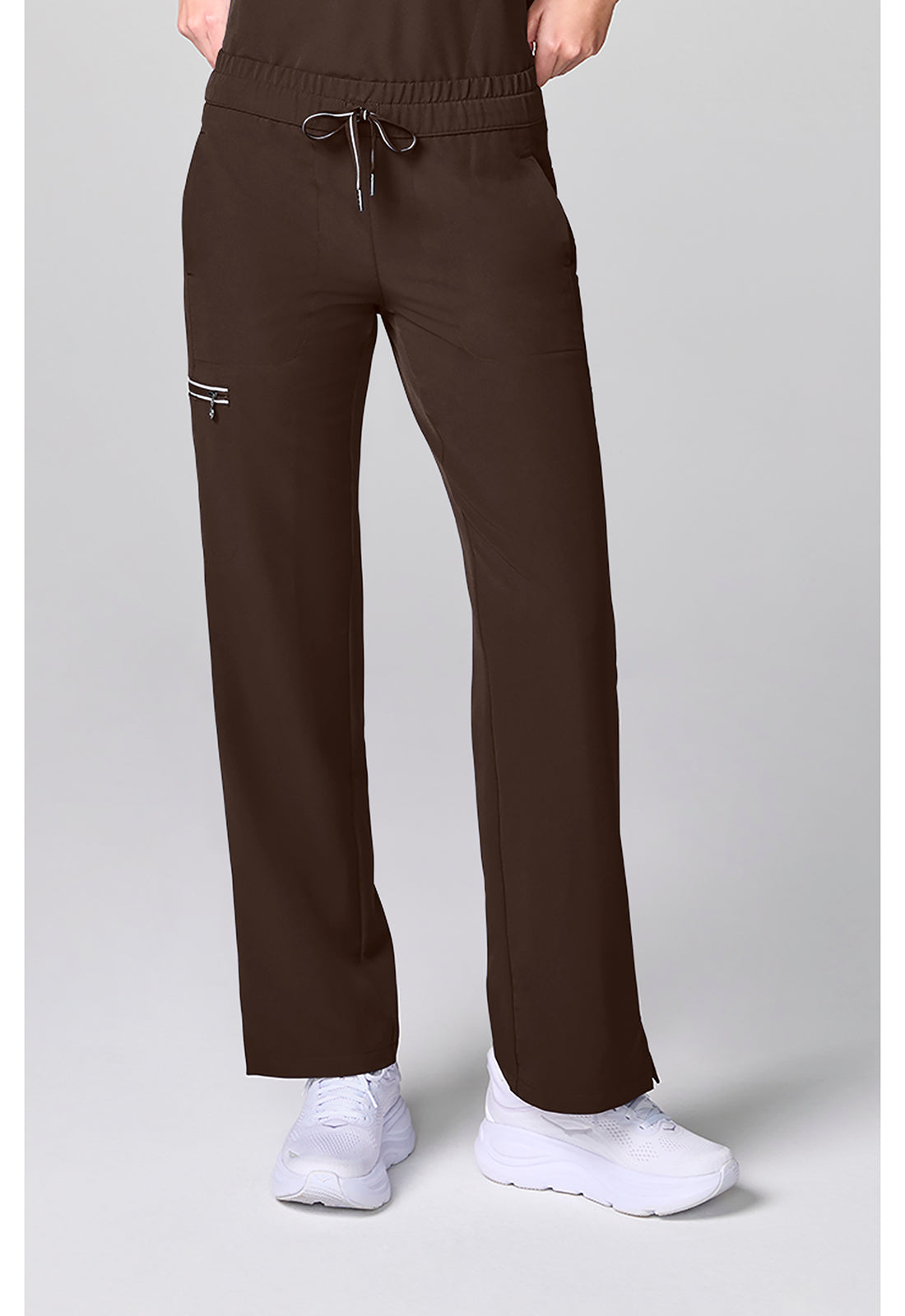 HH 360 HH00013 Women's Drawstring Scrub Pants Dark Chocolate