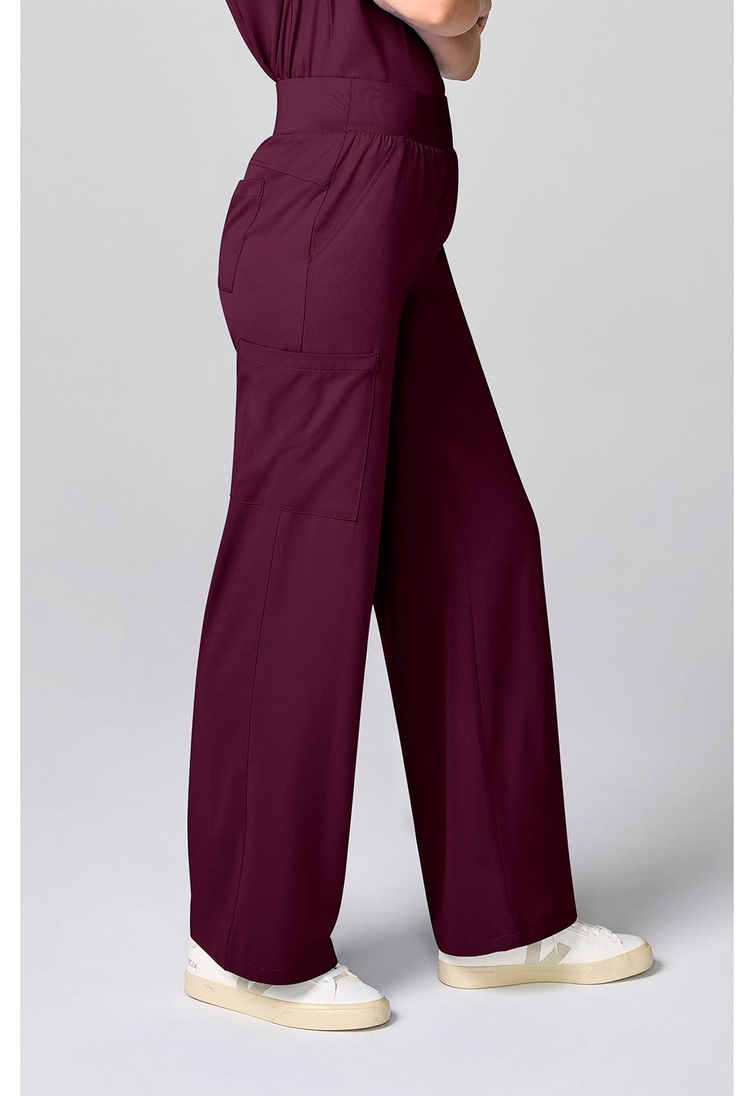 HH Works HH00045 Women's Wide Leg Scrub Pants Wine