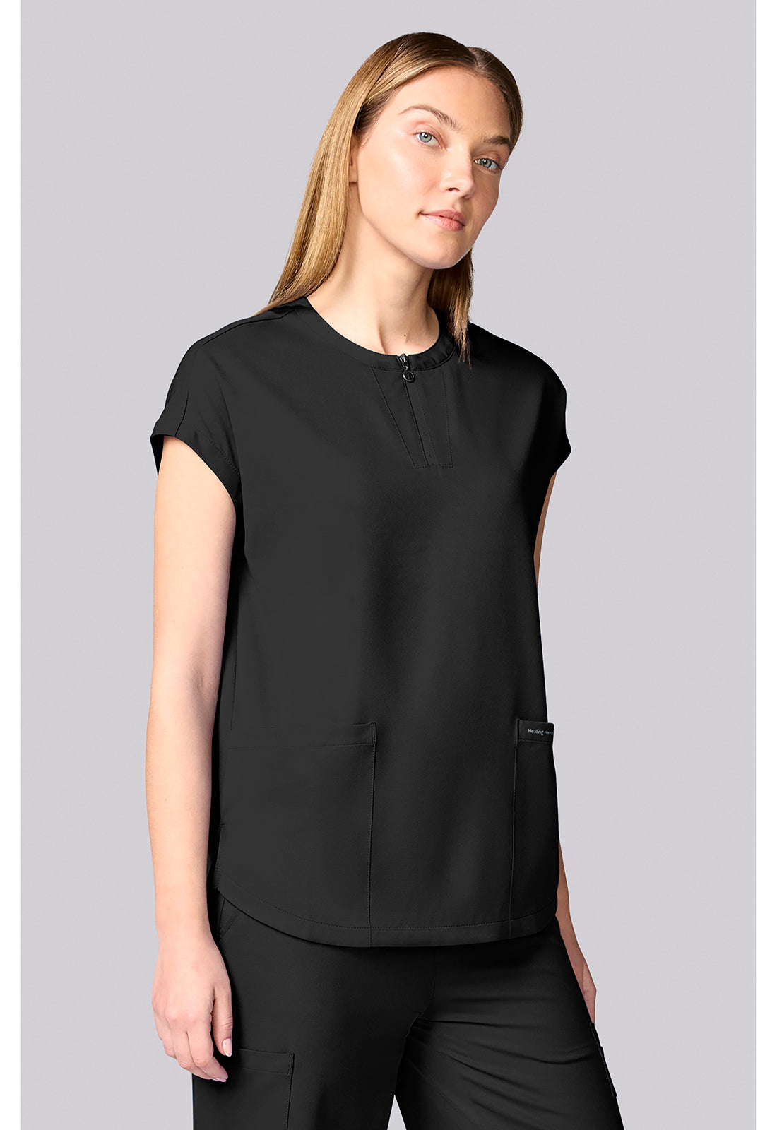 HH Works HH00050 Women's Dolman Scrub Top Black