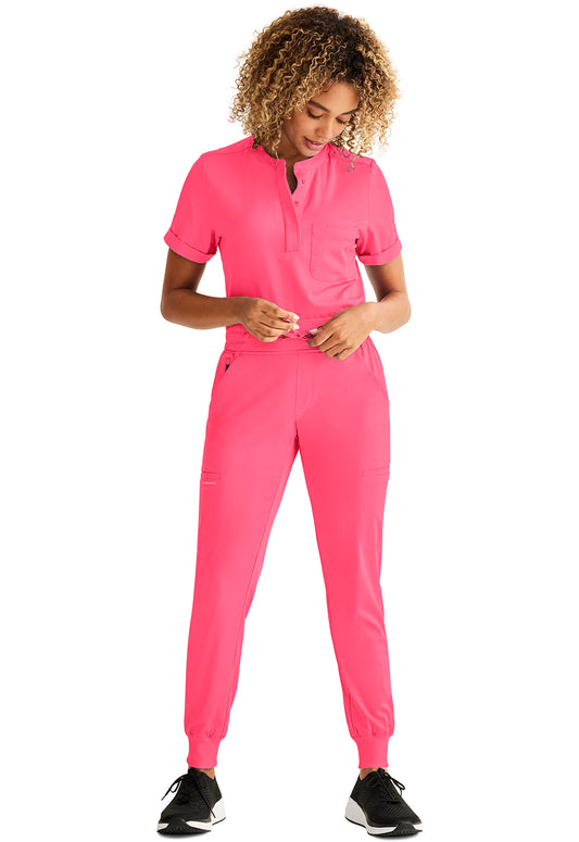 HH Works HH050 Women's Rhea Jogger Scrub Pants Carnation Pink