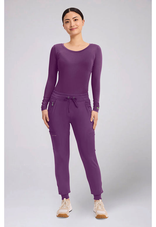 HH Works HH050 Women's Rhea Jogger Scrub Pants Eggplant