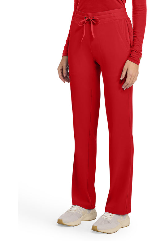 HH Works HH053 Women's 5-Pocket Straight Leg Pants Red