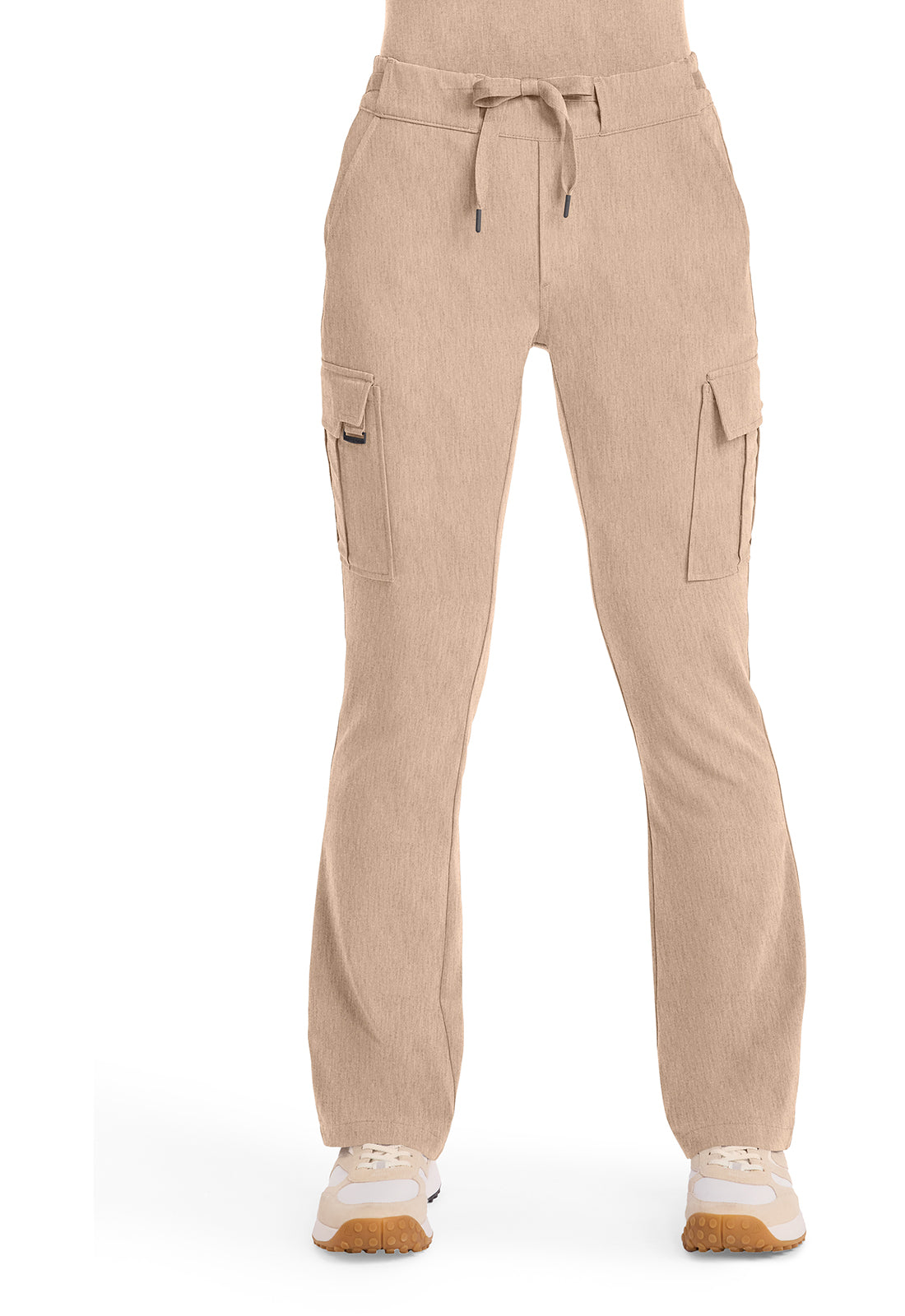 Quest HH150 Women's Mid Rise Drawstring Straight Leg Scrub Pants Desert Taupe