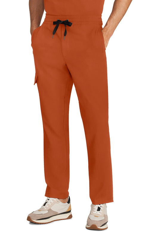 Quest HH154 Men's Zip Fly Drawstring Scrub Pants Warm Sunrise
