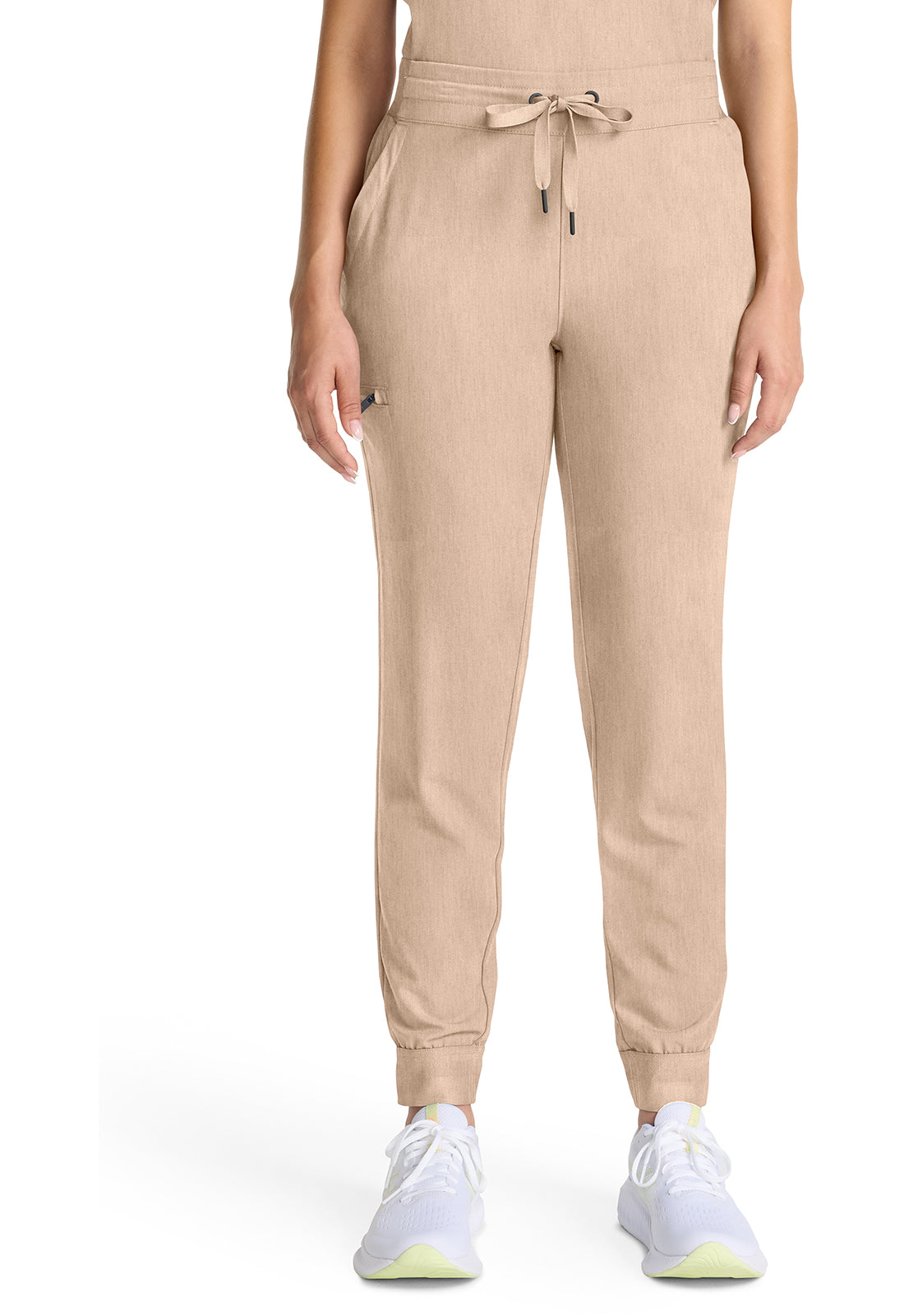 Quest HH155 Women's Mid Rise Scrub Joggers Desert Taupe