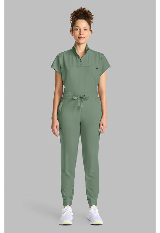 Quest HH155 Women's Mid Rise Scrub Joggers Acadia Green