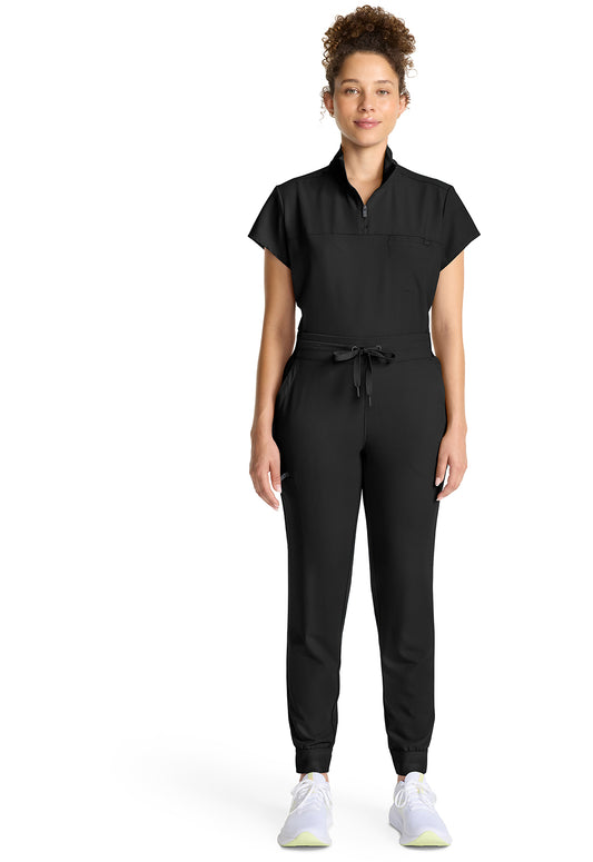 Quest HH155 Women's Mid Rise Scrub Joggers Black