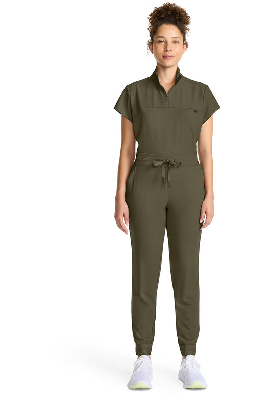 Quest HH155 Women's Mid Rise Scrub Joggers Olive