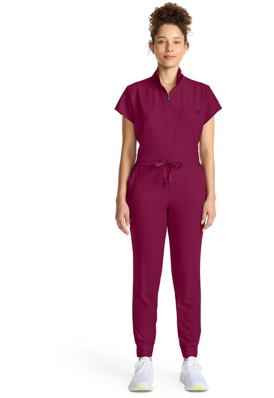 Quest HH155 Women's Mid Rise Scrub Joggers Wine
