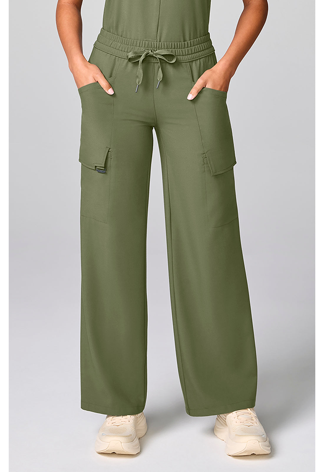 Quest HH158 Women's Drawstring Scrub Pantss P Olive