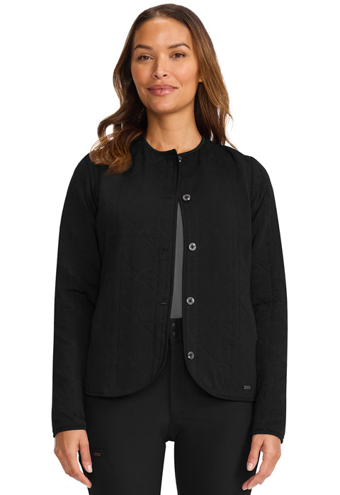 HH Limited Edition Women's Quilted Knit Cardigan Black