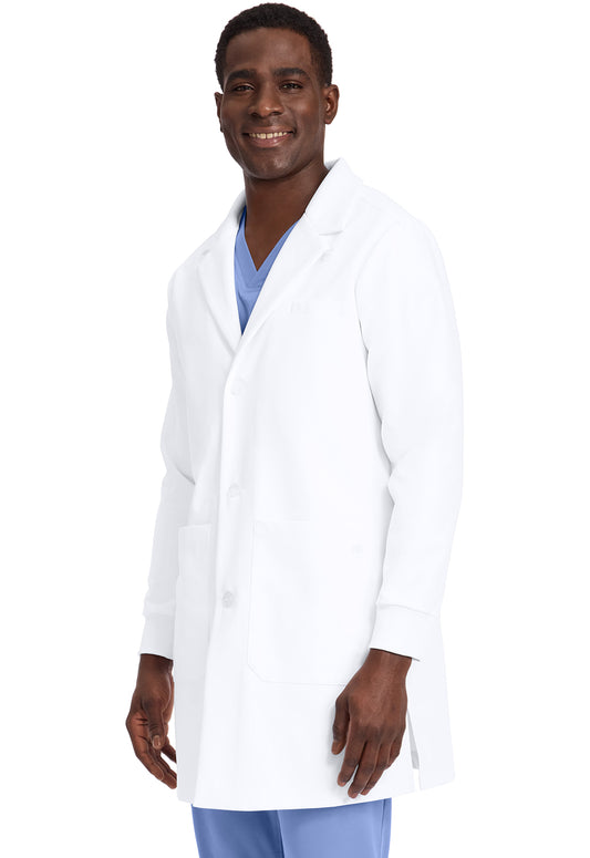 White Coat HH406 Men's 6-Pocket Dental Lab Coat White