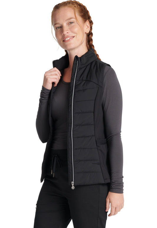 Cleveland Clinic Lifestyle HH500F Women's Khloe Quilted Vest Black