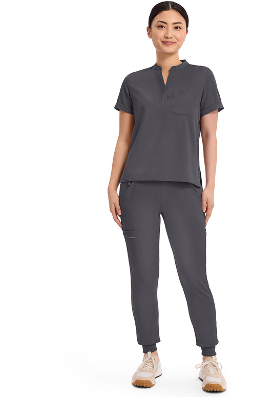 HH Works HH650 Women's Macy Scrub Top Pewter