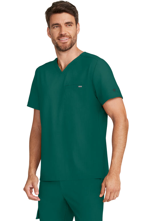 Quest HH758 Men's 1-Pocket V-Neck Scrub Top Hunter