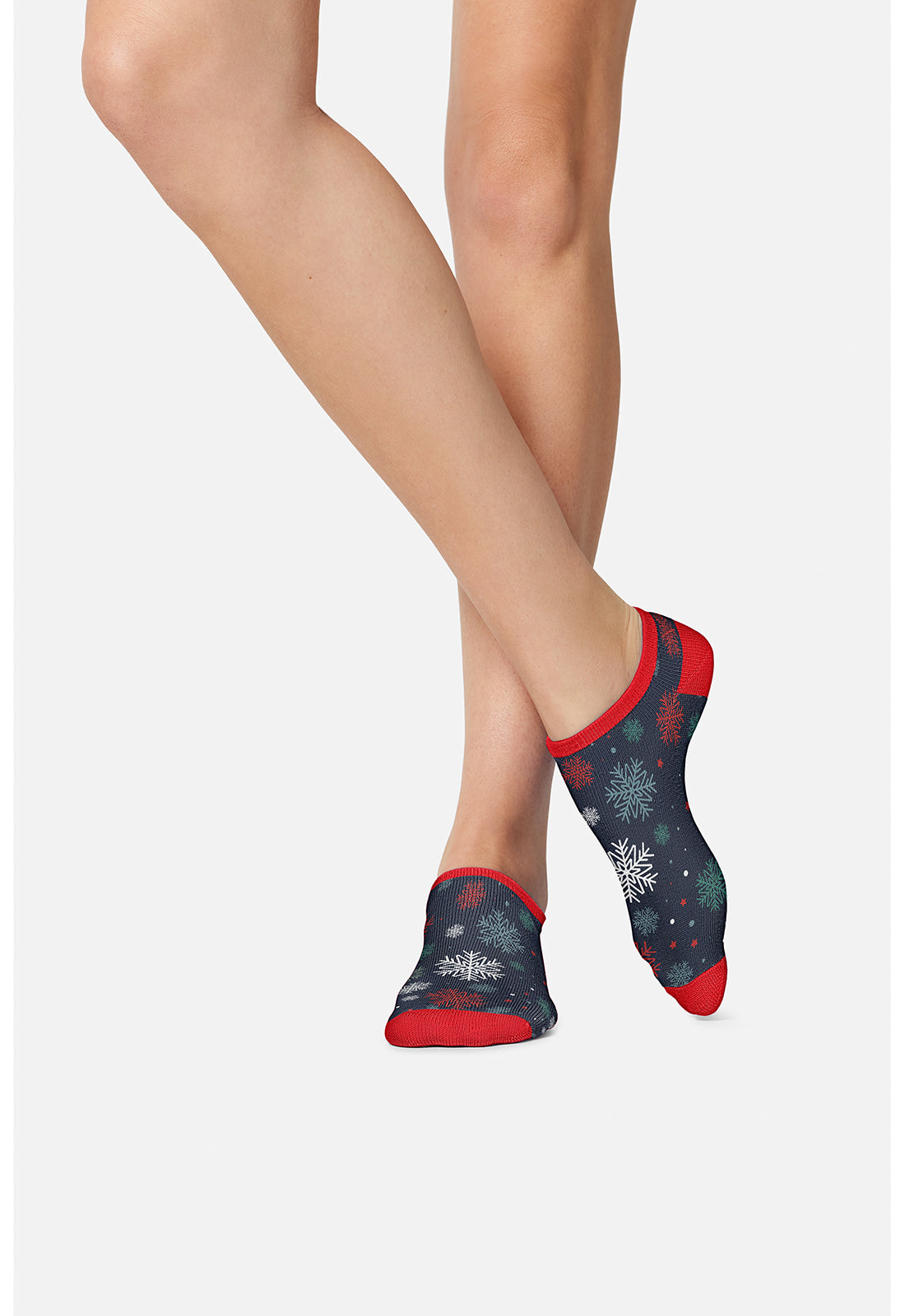 Legwear HOLIDAYCHEER Women's 4-3 Pair packs of Ankle Socks Shiny & Bright