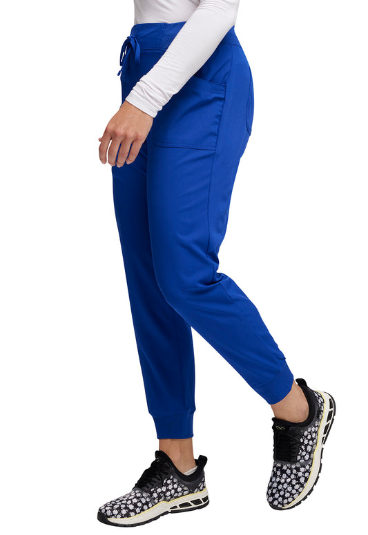 HeartSoul Break on Through HS030 Drawstring Jogger Galaxy Blue Model Image Right Side | Heartsoul