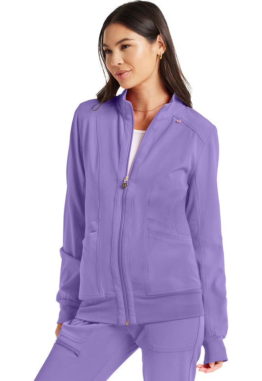 Break on Through HS347 Zip Front Jacket Lavender Sparkle