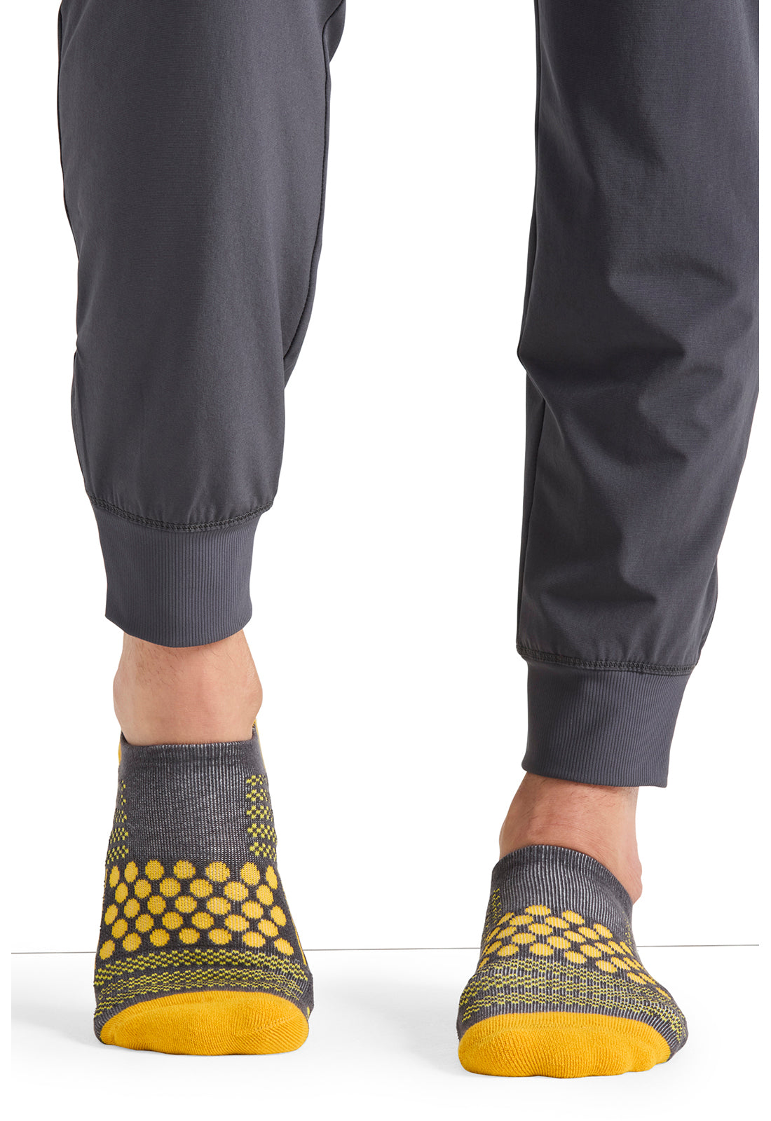 Infinity Legwear HUSTLE Unisex Athletic Ankle Socks Gold/Pewter