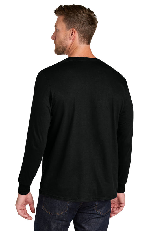 Jerzees Ultimate Unisex Ring Spun Long Sleeve T-Shirt IC46L Black Ink