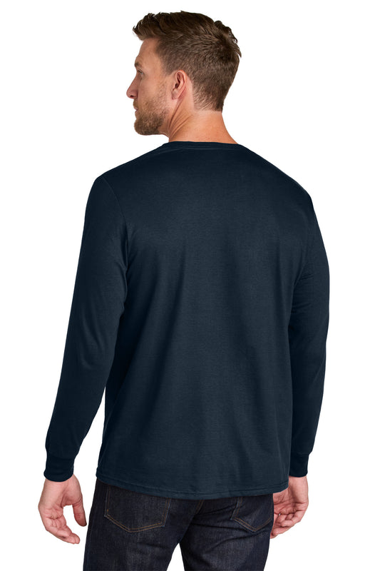 Jerzees Ultimate Unisex Ring Spun Long Sleeve T-Shirt IC46L J. Navy