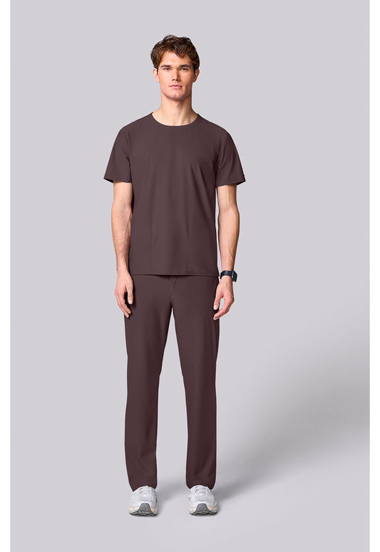 Pursuit IN00020 Men's Crew Neck Scrub Top Walnut Roast