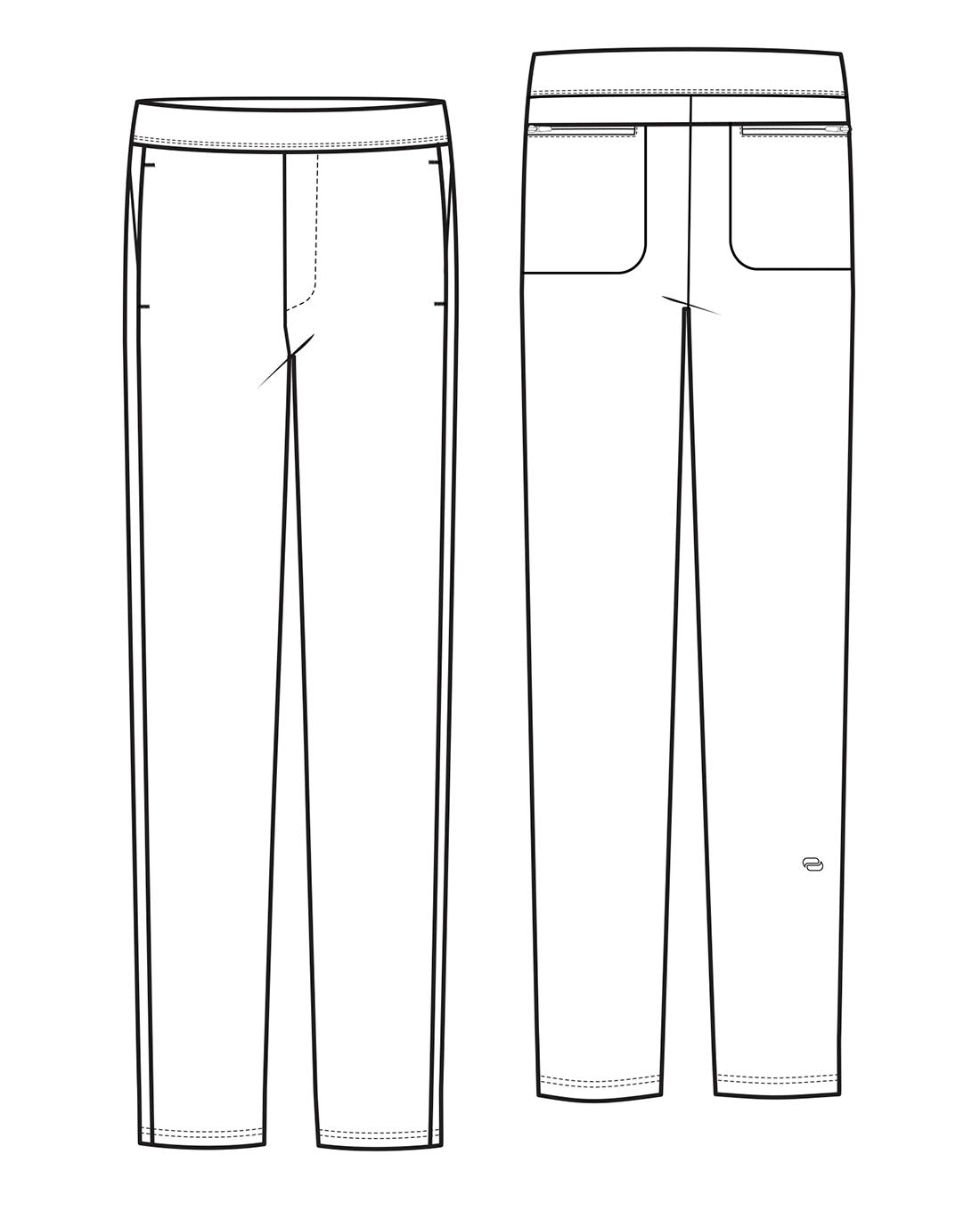 Pursuit IN00021 Men's Straight Leg Scrub Pants Royal