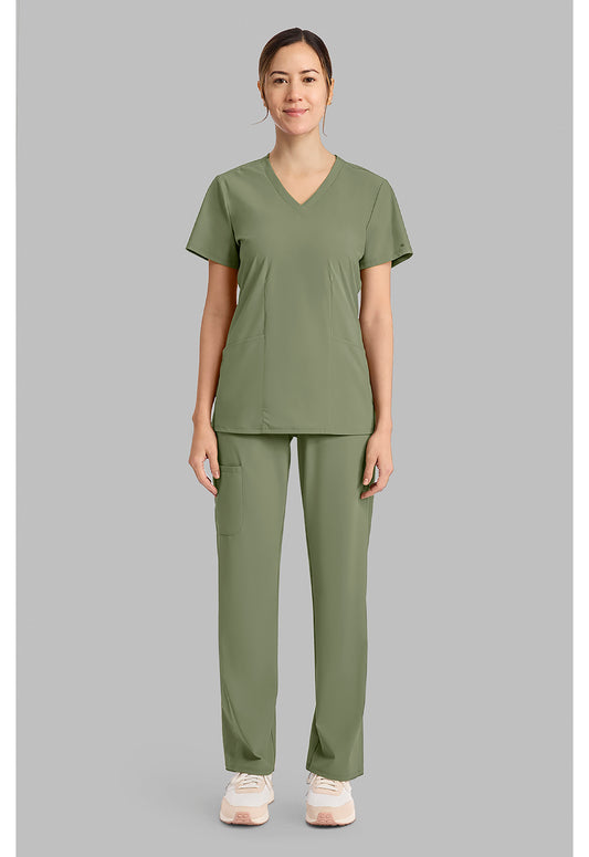 Pursuit IN00033 Women's V-Neck Scrub Top Olive