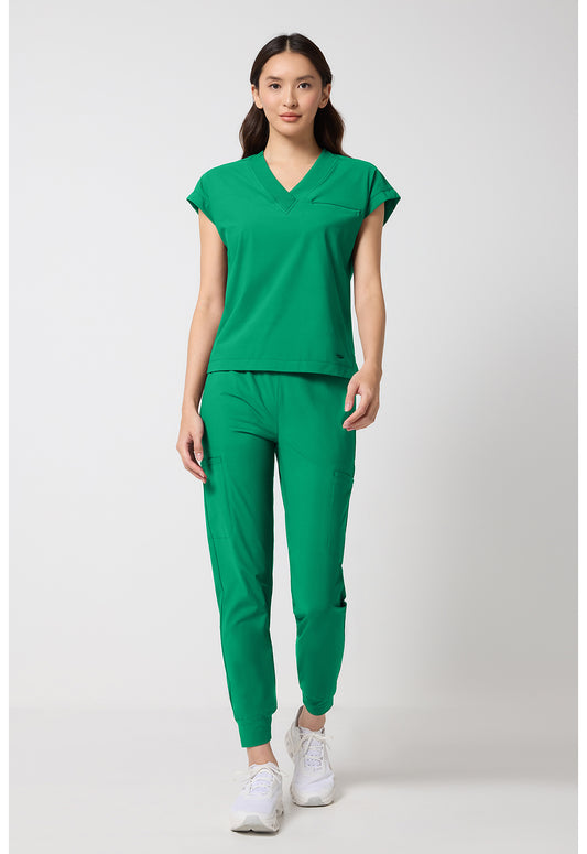 Pursuit IN00034 Women's Dolman V-Neck Top Retro Green