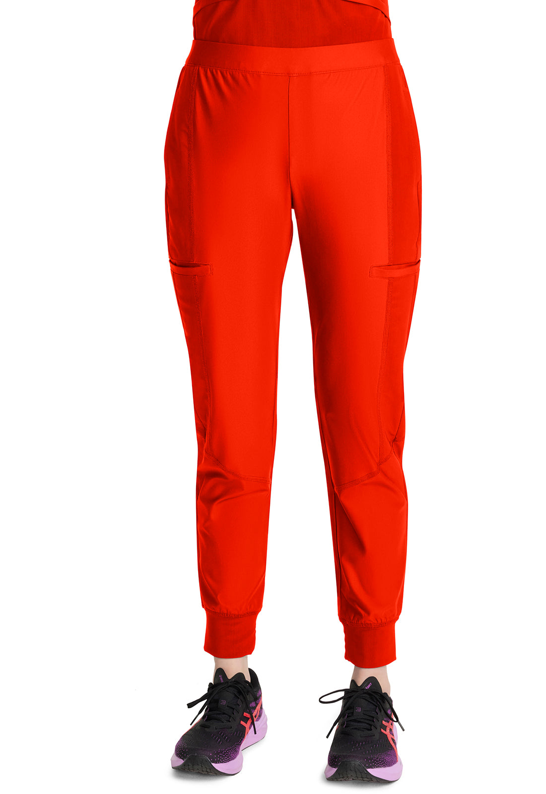 Kinetic IN012A Women's Knit Convertible Jogger Vivid Orange
