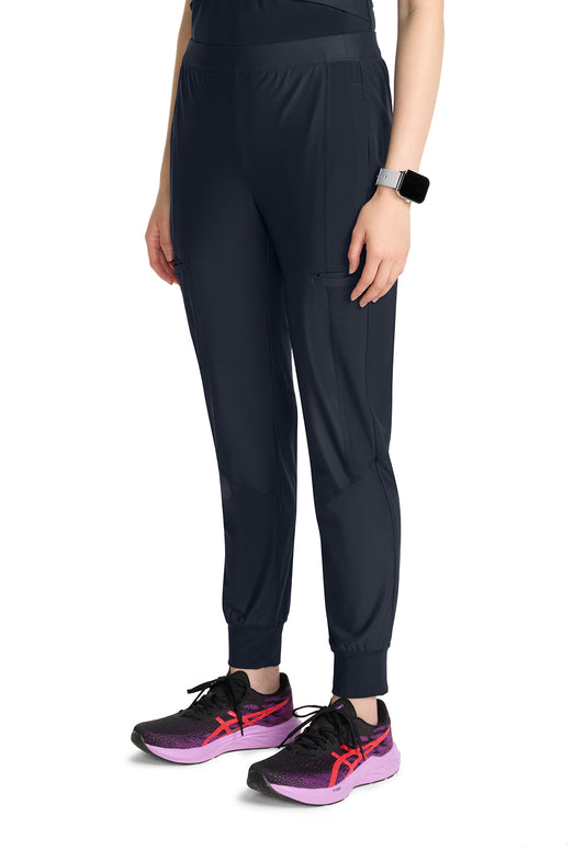 GNR8 Kinetic IN012A Women's Knit Convertible Jogger Pewter Model Image Right Side | Infinity