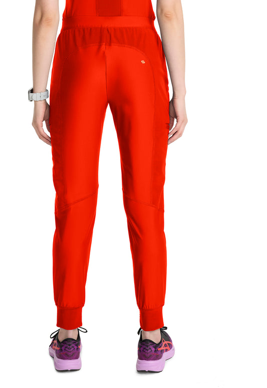 Kinetic IN012A Women's Knit Convertible Jogger Vivid Orange Image