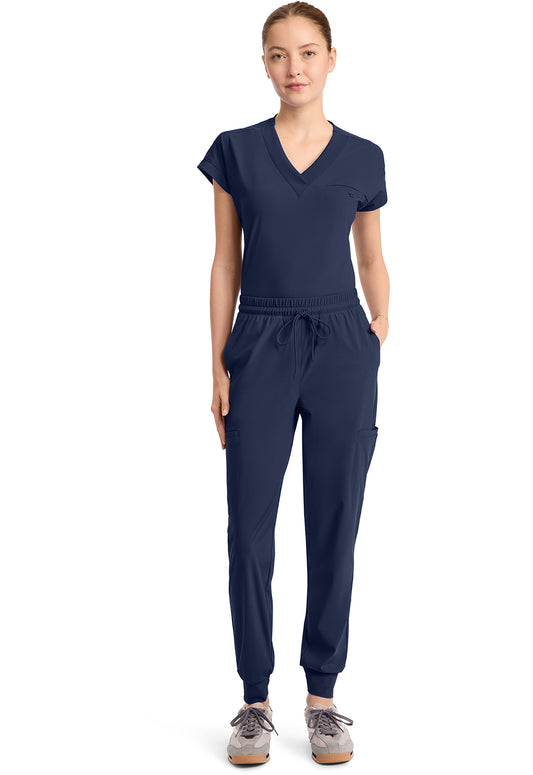 Pursuit IN024A Women's 5-Pocket Scrub Joggers Navy